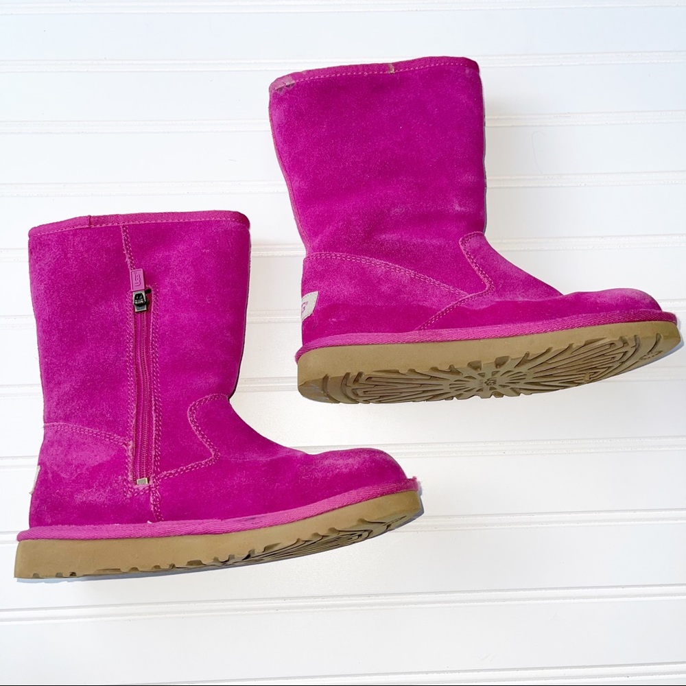 Ugg Fuchsia Size  3 Girls Shearling Boots